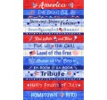 RED, WHITE AND BLUE PANEL