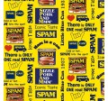 SPAM PRINT ON COTTON DUCK - NOT FOR PURCHASE BY MANUFACTURERS