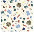 CAMPING GEAR ON MINKY - NOT FOR PURCHASE BY MANUFACTURERS