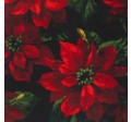 SCARLET POINSETTIA on MINKY - Contact your account manager to purchase this item