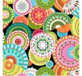 COLORFUL MEDALLIONS ON MINKY