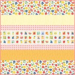 A Bushel and a Peck MINKY Strip Quilt -57"x57"