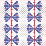 Blue Ribbon by Susan Emory  /57"x57"
