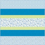 Bluebird MINKY Strip Quilt