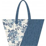 the tango tote - blue jean baby by Lisa Amundson /11.5"x19"x7"