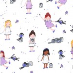 SPRINKLE, SPRINKLE, LITTLE STARS on FLANNEL