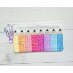 Pops of Color Zipper pouches by Jenn Chesnick  feat Coco