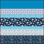 Fanciful Sea Life MINKY Strip Quilt
