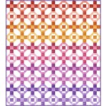 Monkey Bars Fresco coral reef Quilt by Natalie Crabtree /67.5"x75"-free pattern available in August, 2022