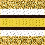 Hello Sunshine MINKY Strip Quilt