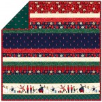 Nutcracker - MINKY Strip Quilt /58"x58"