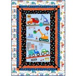 Panel Frames Quilt by Swirly Girls / 44"x62"