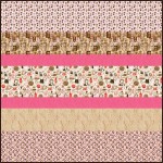 Perk Up MINKY Strip Quilt 57"x57"