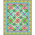 Rainforest Toucan Do It Quilt by Marsha Evans Moore /64.5"Wx80"H - free pattern available in June, 2022
