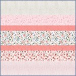 Rosy MINKY Strip Quilt