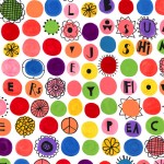 HAPPY DOTS ON MINKY