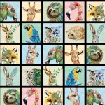 MINI ANIMAL PORTRAITS ON MINKY