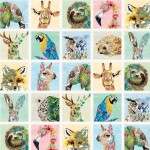 MINI ANIMAL PORTRAITS ON MINKY