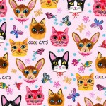 CRAZY CATS ON MINKY