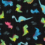 PLAYFUL DINOSAUR ON MINKY