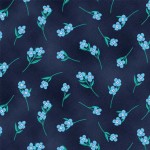 FLUTTERING FLOWERS ON MINKY