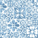 BLUEBIRD IKAT ON MINKY