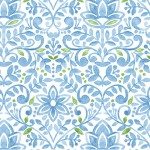 BLUEBIRD TAPESTRY ON MINKY