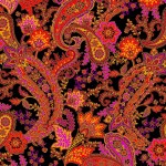 OPULENT PAISLEY ON MINKY