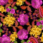 FLOWERY SCROLL ON MINKY