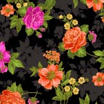 OPULENT BLOOMS ON MINKY