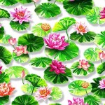 WATER LOTUS ON MINKY