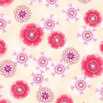 DELIGHTFUL BLOSSOMS ON MINKY