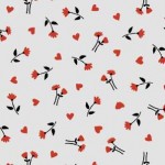 FLOWERS AND HEARTS ON MINKY