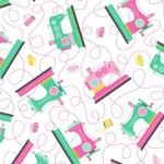 TOSSED SEWING MACHINE ON MINKY