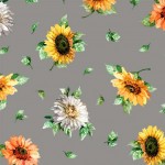 SUNFLOWER SPLENDOR ON MINKY