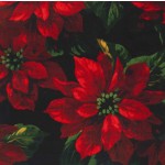 SCARLET POINSETTIA on MINKY - Contact your account manager to purchase this item