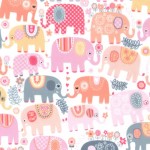 HAPPY ELEPHANTS on MINKY