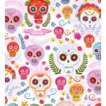 SUGAR SKULLS on MINKY