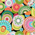 COLORFUL MEDALLIONS ON MINKY
