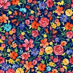 FLOWER JOY ON MINKY