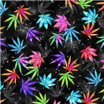 CANNABIS TIE-DYE ON MINKY
