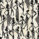 AFRICAN WOMAN ON MINKY