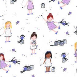 SPRINKLE, SPRINKLE, LITTLE STARS on FLANNEL