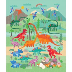 RAINBOW DINO PANEL -36" panel
