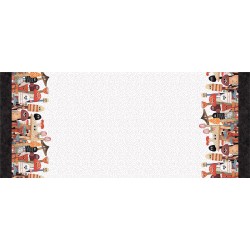 MUSHROOM BUDDIES -Double Border  12" repeat - NOT FOR PURCHASE BY MANUFACTURERS