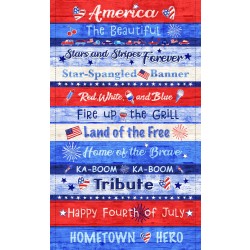 RED, WHITE AND BLUE PANEL