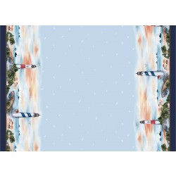 LIGHTHOUSE BORDER - 24" repeat double Border