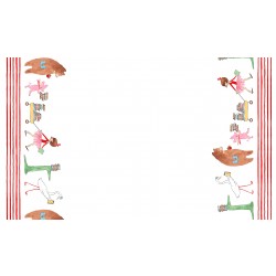 LOLA DUTCH PARADE - Double Border - 24" repeat