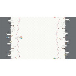 PARTY FRIENDS - Double Border - 24" repeat 