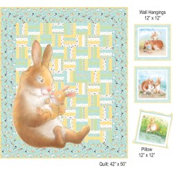 HONEY BUNNY AQUA QUILT KIT